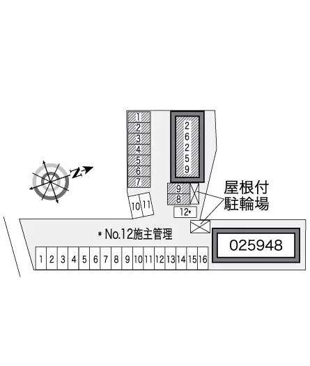 ★手数料０円★岡山市中区今在家　月極駐車場（LP）